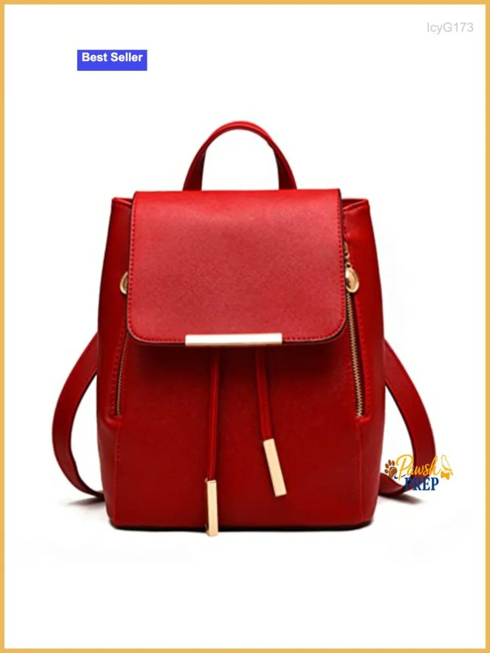 PU Leather Backpack Purse for Women, Anti-Theft Travel Daypack with USB Port